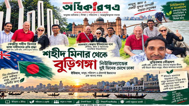 শহীদ মিনার থেকে লালবাগ, রিকশায় পুরান ঢাকা থেকে বুড়িগঙ্গা—Lincoln University-এর দুই ডিনের চোখে বাংলাদেশের ইতিহাস, হারানো জ্ঞান, মানুষের জীবন, উন্নয়ন ও নদীর ভবিষ্যৎ